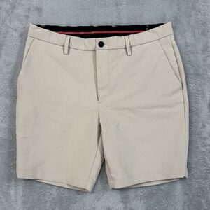 Kenneth Cole Shorts Mens 36 Khaki Awearness Slim Performance Comfort Flex Golf
